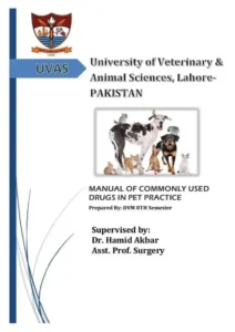 Manual Of Commonly Used Drugs In Pet Practice
