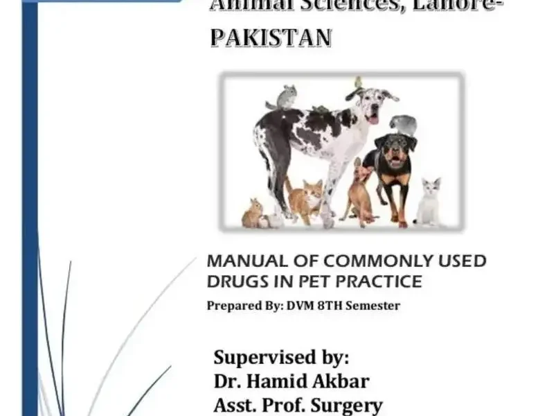 Manual Of Commonly Used Drugs In Pet Practice