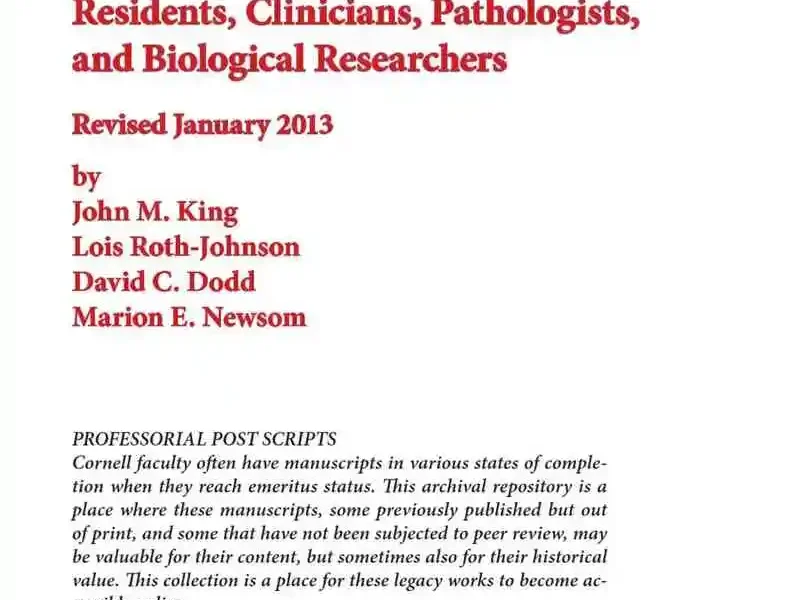 The Necropsy Book: A Guide for Veterinary Students, Residents, Clinicians, Pathologists, and Biological Researchers
